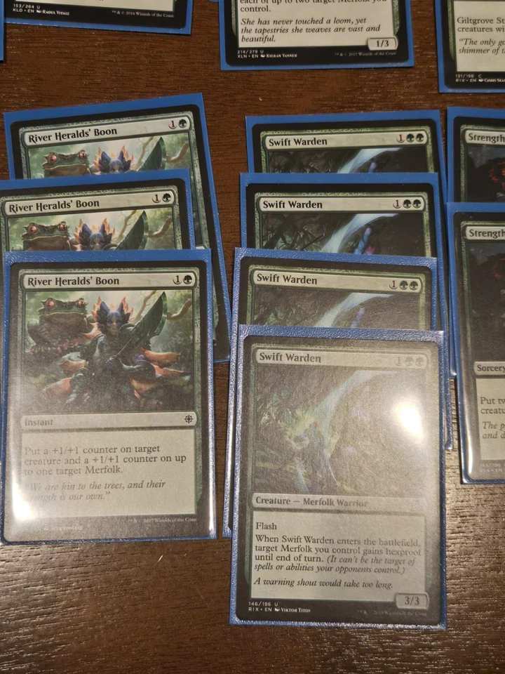 MTG Magic the Gathering Green Deck Merfolk Deeproot Plus Promo Starter Case Dice - Image 4 of 4