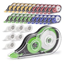 30 Pcs Colorful Correction Tape, 39.4 Ft White Bulk, 0.2 1 Count Pack of 30 