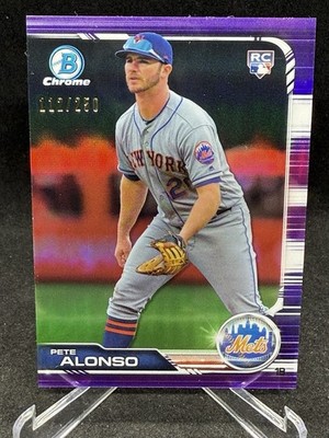 2019 Bowman Chrome - Pete Alonso #48 Purple Refractor 112/250 (RC)