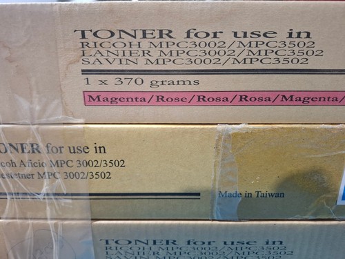Color Ricoh Aficio MP C3002 C3502 Cartridg Toner 3 SET Cyan,Magenta,Yellow - 第 3/4 張圖片