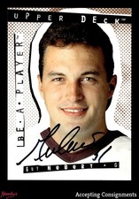 1994-95 Be A Player Autographs #99 Guy Hebert ON CARD AUTO
