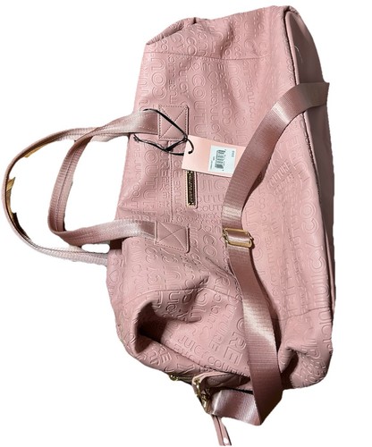 Juicy couture pink, embossed weekender/duffel bag