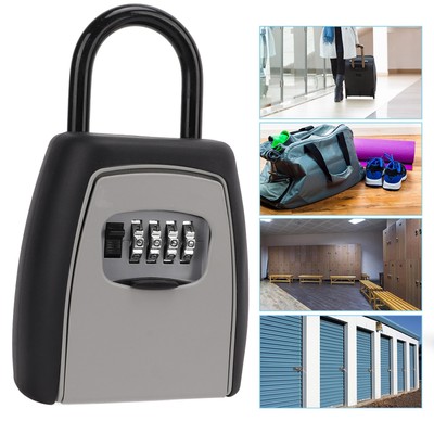 Key Lock Box Hanging Resettable Password 4 Digit Combination Lockbox For Ware CB