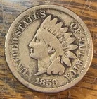 1859 Indian Cent Nice Original VG/Fine CHRC