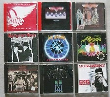 lot 9 cd Aerosmith Poison Scorpion Bérurier Noir Def Lepard Ozzy Queensryche