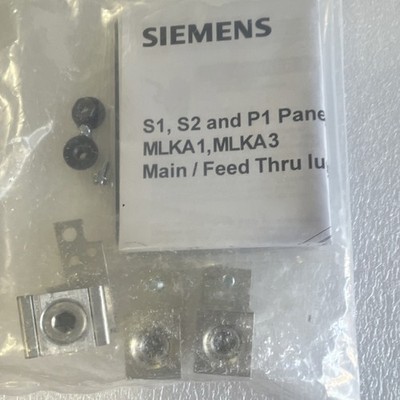 Siemens MLKA1 MLKA3 Main Feed Thru Lug Kit S1 S2 P1 Panel Aluminum Silver