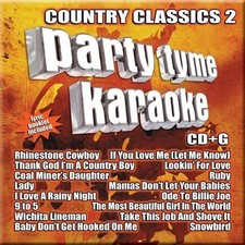 Party Tyme Karaoke - Country Classics 2 16-song CD G 