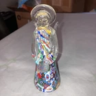Vintage 5 1/2” Murano Italy Millefiori Angel Art Glass Figure Excellent
