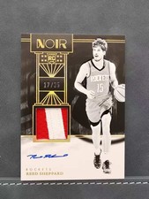 Reed Sheppard 2024-25 Panini Noir Black White Rookie Patch Auto /25 RPA RC