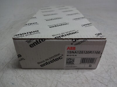 Abb Entrelec 1sna125120r1100 Terminal Block M10/10.n Qty. 50