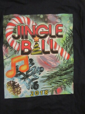 Jingle Ball Concert 2018 XMAS Show Pop Music Long Sleeve T Shirt Size M NWOT