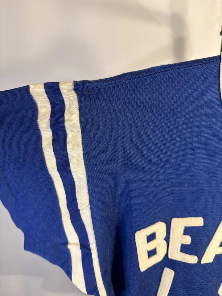 Camiseta Jersey Vintage Verdadera Vintage Años 70 LSU Beavers Grande Hecha en EE. UU. Hecha en Unión Foto 2 de 4