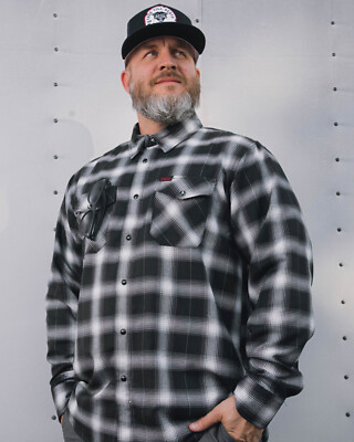 DIXXON Flannel x Suicidal Tendencies 40YR Men's Medium Plaid Snap