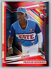 Fraylin Severino 2022 Panini Elite Extra Edition Status Red SN #/299 #195