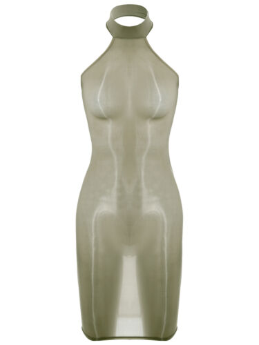 Para mujeres Sexy Lencería Transparente Vestido Corto Transparente Elastizado ceñido al cuerpo Vestido de noche - Imagen 132 de 177