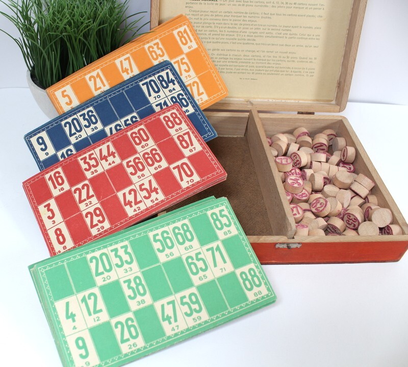 Jeu De Loto Des Jouets DEMOURON – Années 40 – Complet – Édition Nisse Imprimeurs