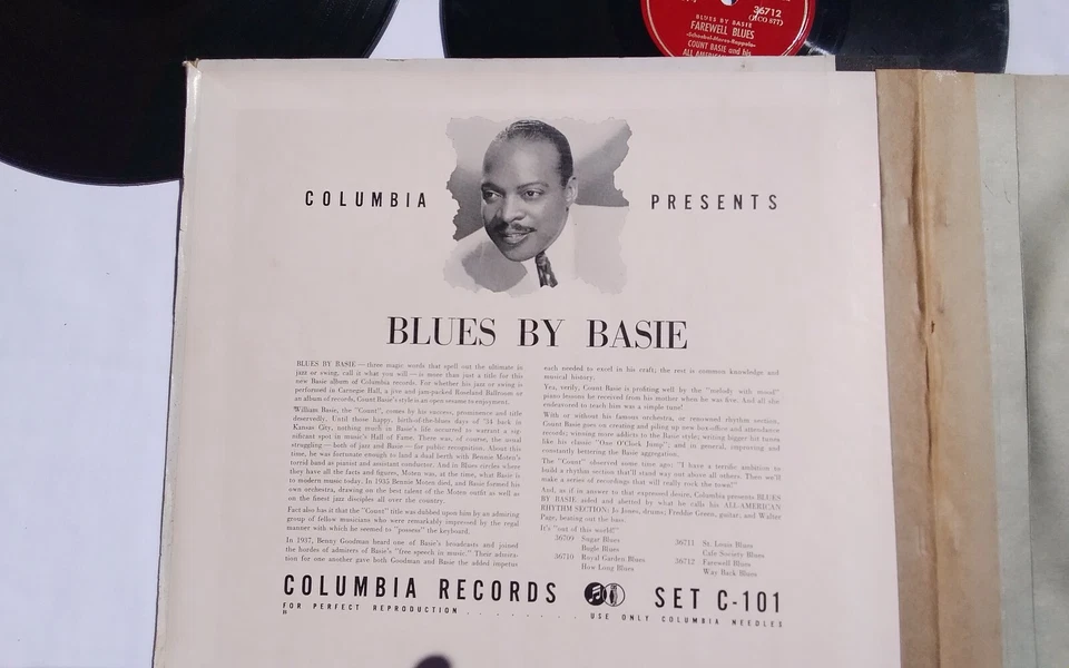 Count Basie 78rpm Set Columbia Records #C-101 Blues By Basie - Image 4 of 4