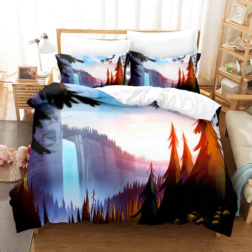 Holiday Gift Bedding Set Gravity Falls Quilt Duvet Cover Single Double King W1 - Picture 15 of 33