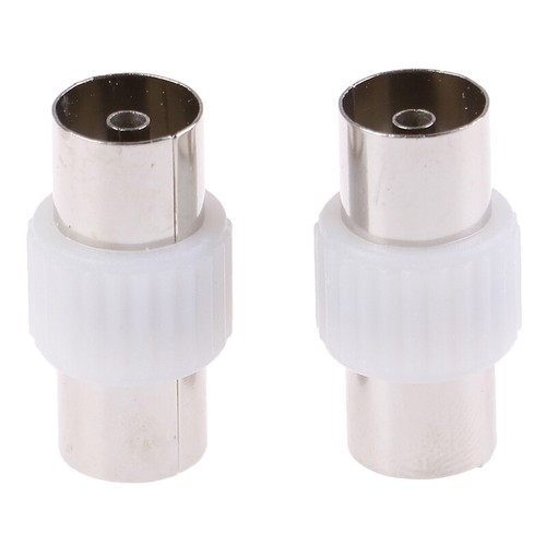 2pcs Female to Female Antennas TV Plug Jack RF Coaxial Adapter ZYy3 _yi - Zdjęcie 7 z 12
