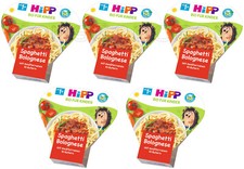 5 HIPP ORGANIC Spaghetti Bolognese Toddler Tray Meal from 1 Year 250ml