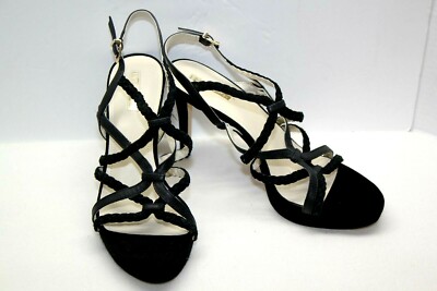 BCBGENERATION BG-EMMI BLACK SUEDE HEELS WITH STRAPS WOMEN'S SIZE 10 NEW