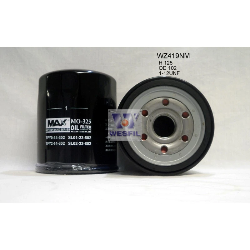 Nippon Max Oil Filter Z419 WZ419NM suits Ford/mazda