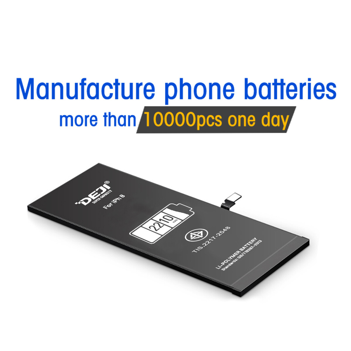 DEJI OEM Replacement Internal Battery for Apple iPhone X 8 7 6 6s