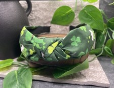 New St. Patrick s Day Shamrock Clover Twist Fabric Headband Free Ship 811 812