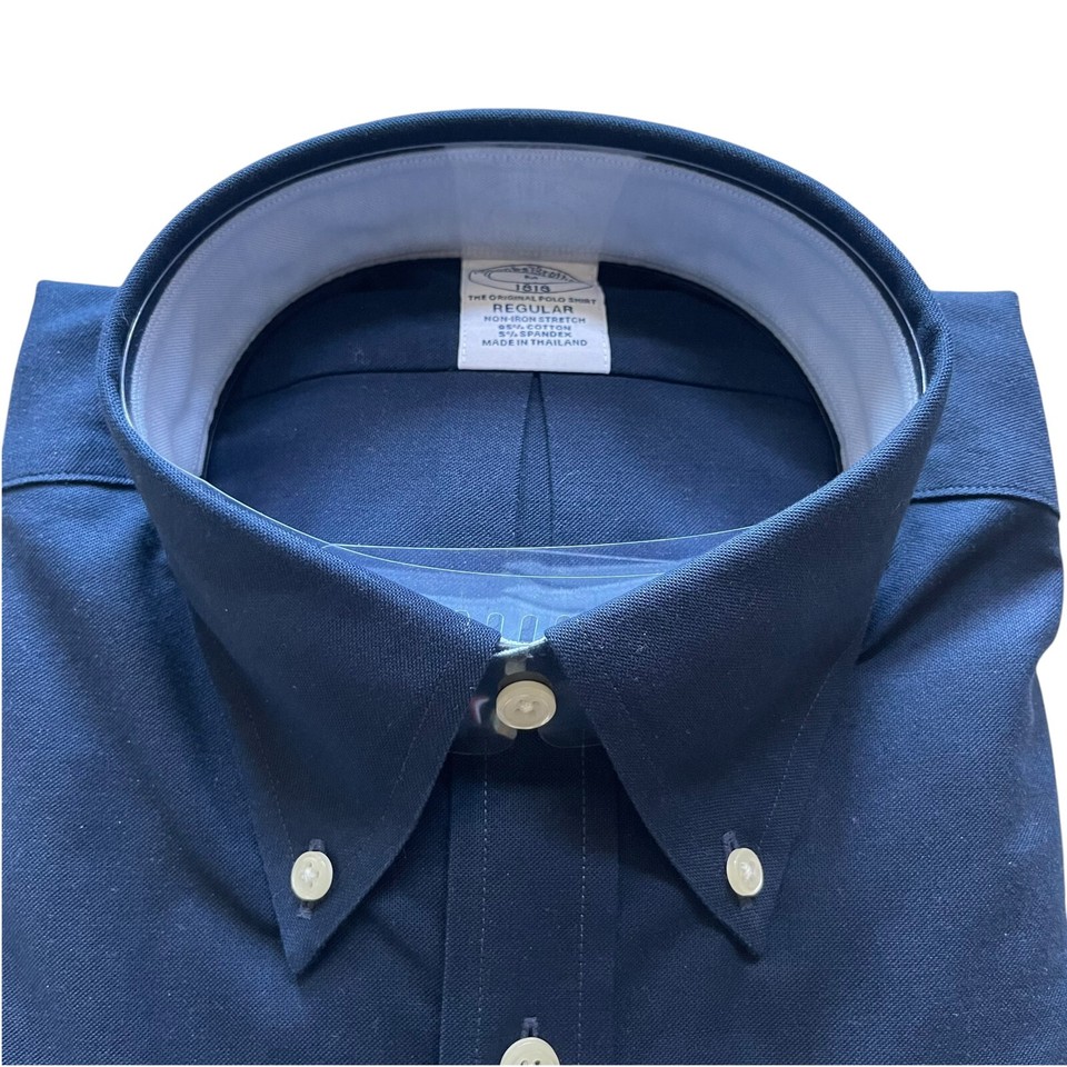 Brooks Brothers Mens Regular Fit All Cotton Square Check Pocket, brooks bros