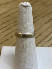 Vintage Wheeler Mfg Designer Signed Sterling Silver Plain Band Ring - Size 6.25