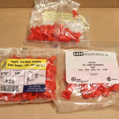 100 Plus Arlington BX Anti-Short Bushings AS0 Size 0 + New Bag of MM 25 Size 2