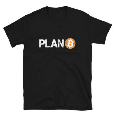 Bitcoin Plan B T-shirt distressed crypto trader investor trading tee
