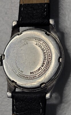 WWII Record Geneve Military 26mm Swiss 16 Jewels Manual Men's