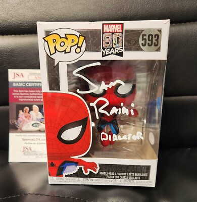 Sam Raimi Autograph Signed Spider-Man Funko Pop JSA Certified