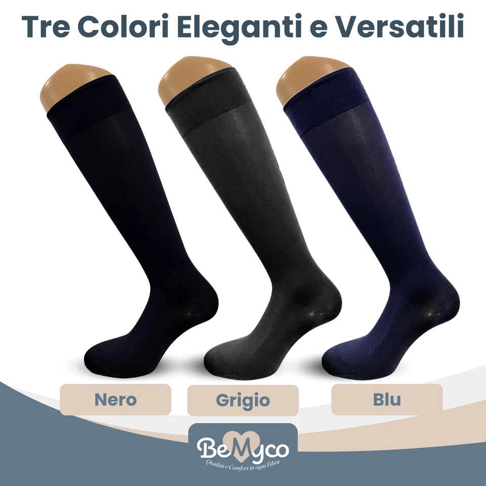 Calze Compressione Graduata Uomo Donna Calze Elastiche Sanitarie Gambaletti in - Immagine 4 di 4