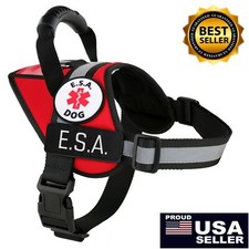Emotional Support Dog Vest ESA Reflective Harness Patches ALL ACCESS CANINE  