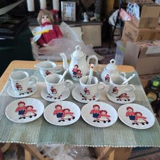 Vintage Complete Raggedy Ann  Andy Tea Play Set Delton