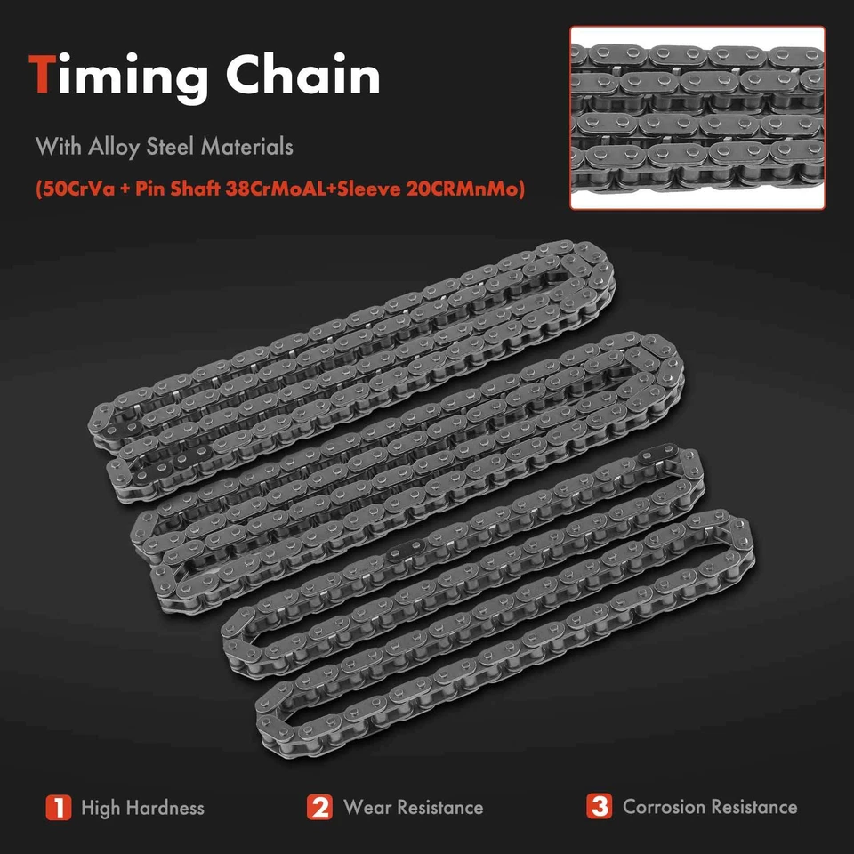 Kit de cadena de distribución del motor 14x para Toyota Tundra Sequoia Lexus GX460 LS600h GS F Foto 4 de 4