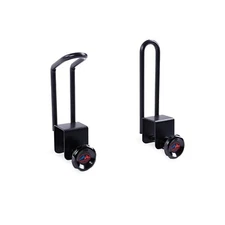Steel Van Roof Ladder Rack and Truck Ladder Rack Ladder Stopper 1 Pair - Black