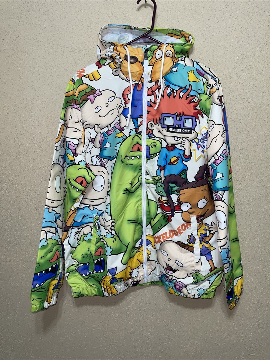 B05）MEMBERS ONLY×NickelodeonキャラプルオーバーXL黒 Members Only x Nickelodeon Spongebob Squarepants Iconic
