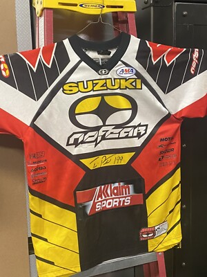 Signed Travis Pastrana 199 No Fear Jersey Suzuki Acclaim | eBay