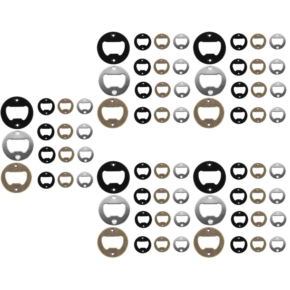 5-Piece Stainless Steel Coaster Set with Bottle Opener