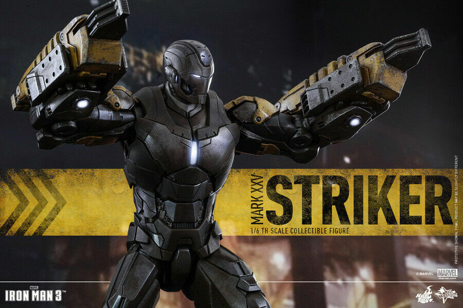 1/6 HOT TOYS MMS277 MARVEL IRON MAN 3 MK25 STRIKER MARK XXV MOVIE