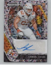 2021 Panini Prizm Draft Picks Autographs Prizms Circles Samuel Cosmi RC V98720