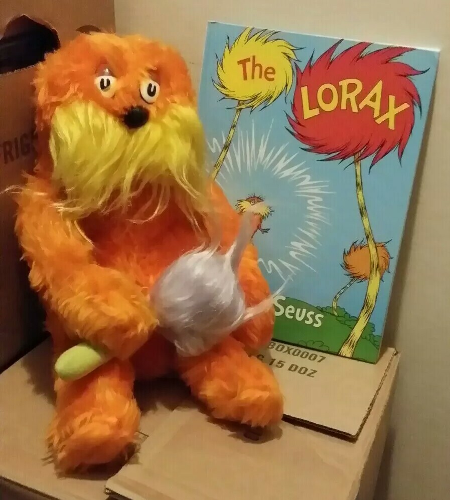 LORAX Plush w/ Truffula Tree! 16