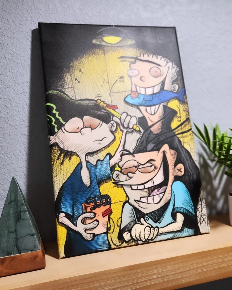 Póster en lienzo de dibujos animados Ed, Edd arte de pared decoración del hogar galería de retratos arte de habitación de regalo Foto 3 de 4