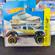 HOT WHEELS '10 TOYOTA TUNDRA SILVER HW OFF ROAD 2014 131/250 BFF59 1:64 SHORT