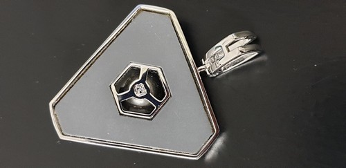 Großer Pierre Lang Anhänger RH/Rhodium graue Perle/Zirkonia - Neu/ungetragen - Bild 7 von 8