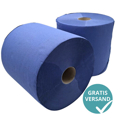 2x PUTZROLLEN 2x250 Meter PUTZTUCH PAPIER ROLLE BLAU PUTZPAPIER WERKSTATT