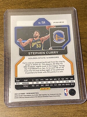 STEPHEN CURRY 2021-22 Prizm Basketball 75th Anniversary Diamond